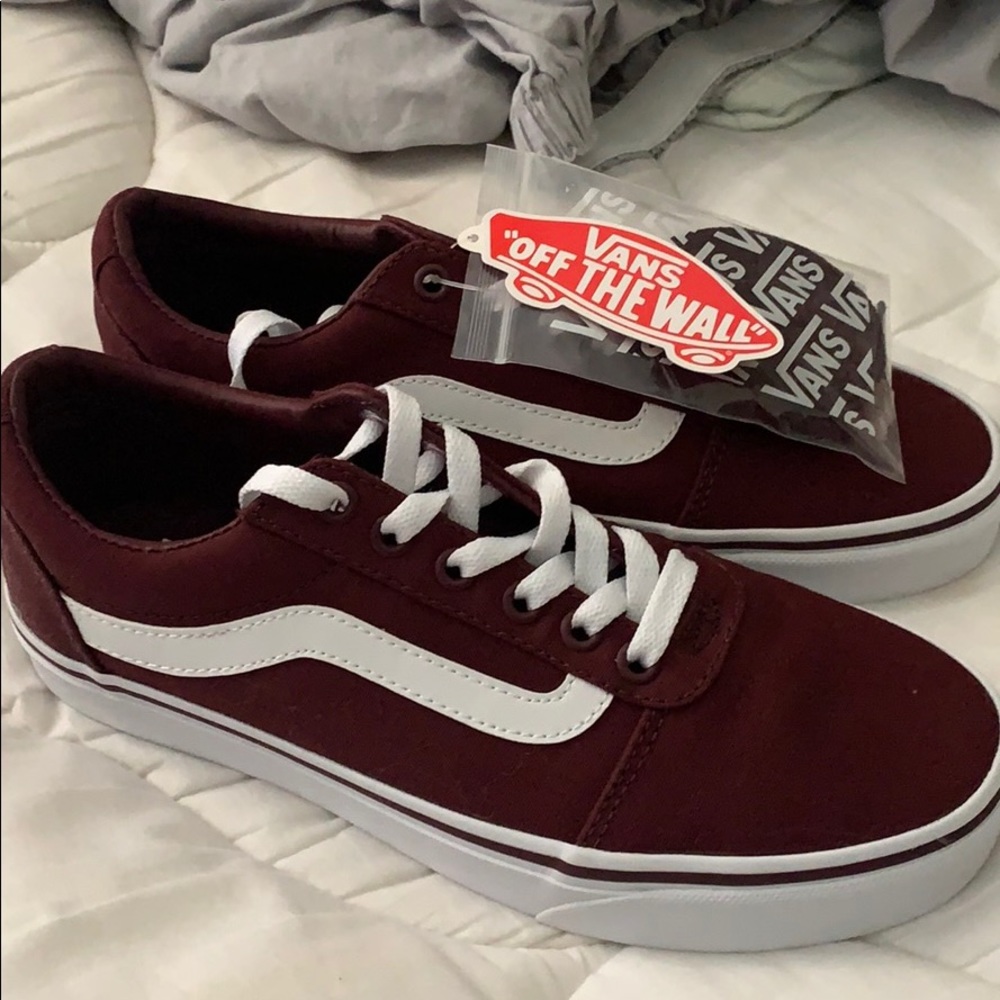 brand new maroon vans (price firm)
